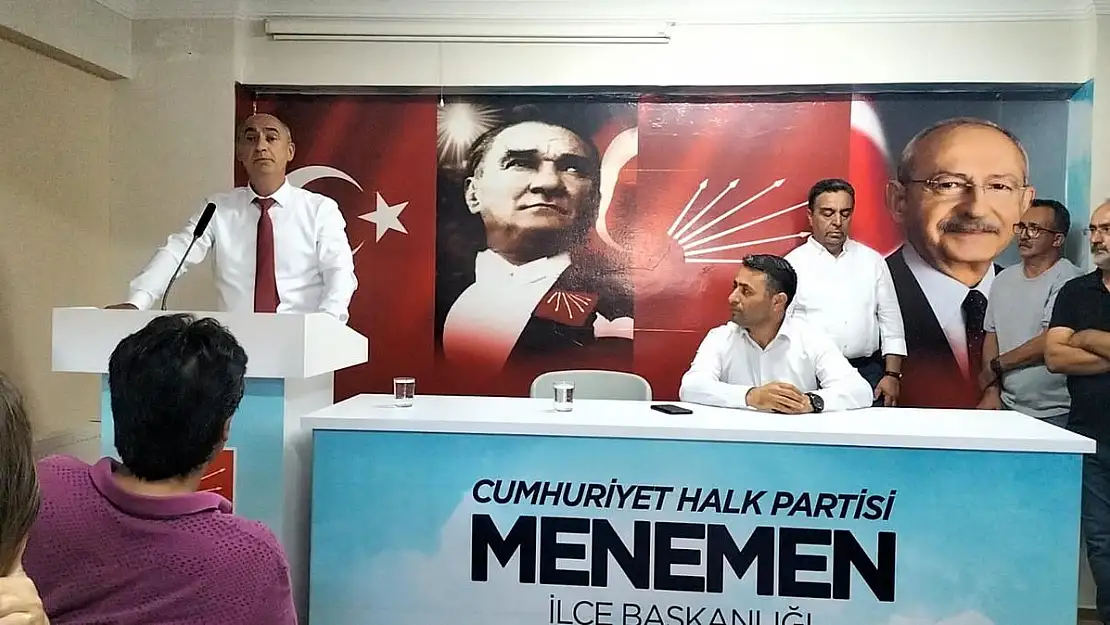 CHP Menemen'de Özbey adaylık için yola çıktı