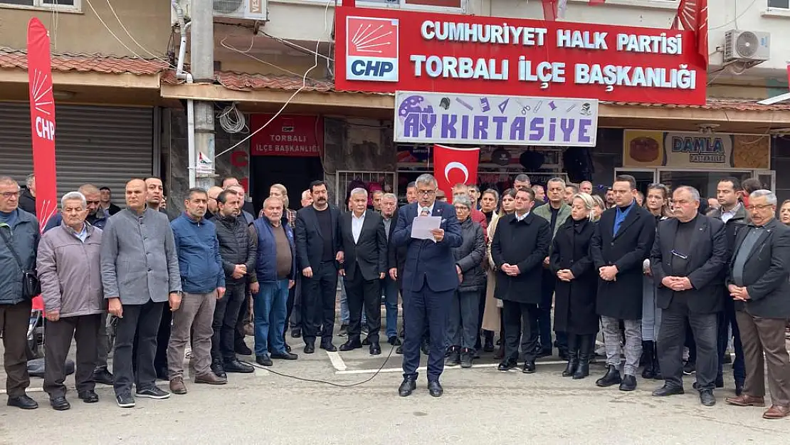 CHP Torbalı teröre karşı tek yürek oldu