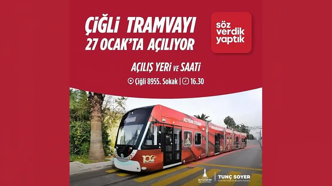 Çiğli Tramvayı'nın açılış töreni öncesi trafikte düzenleme! Hangi yollar trafiğe kapatıldı?