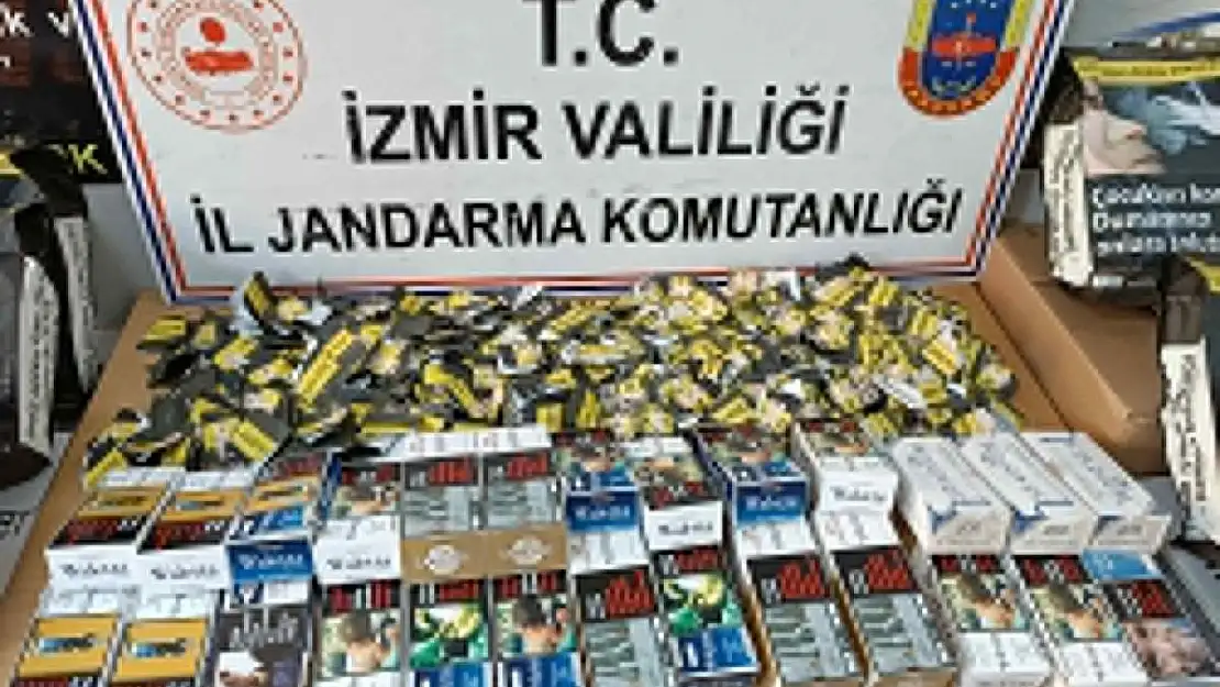 Çiğli’de 180 bin adet boş makaron ele geçirildi