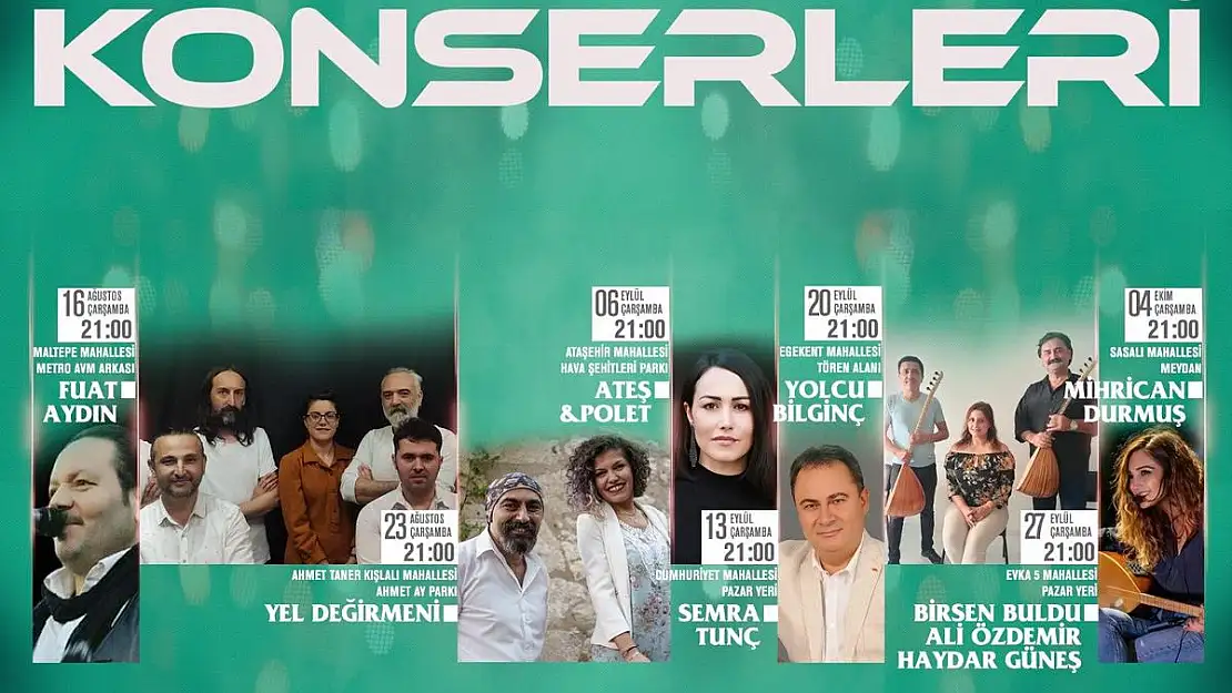 Çiğli’de yerel sanatçılar ile yaz konserleri başlıyor