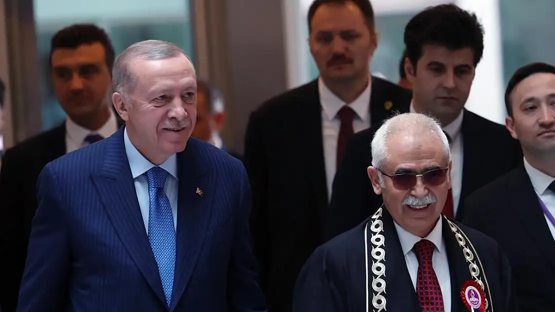 Cumhurbaşkanı Erdoğan, AYM’deki törene katıldı