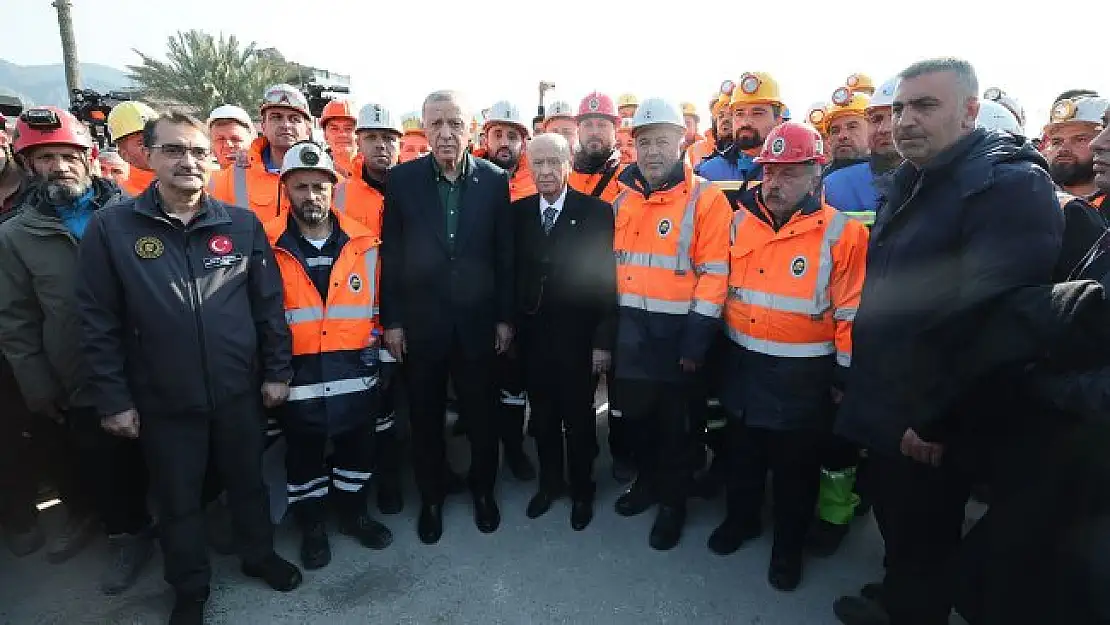 Cumhurbaşkanı Erdoğan ile MHP Lideri Bahçeli Hatay’da