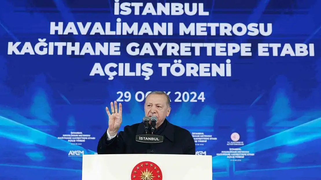 Cumhurbaşkanı Erdoğan: İstanbul'da tamamlanan raylı sistem uzunluğu 338.5 kilometreye çıkıyor