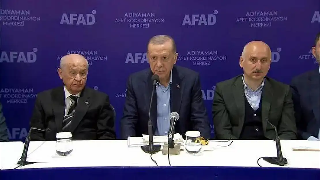 Cumhurbaşkanı Erdoğan ve Bahçeli Adıyaman’da