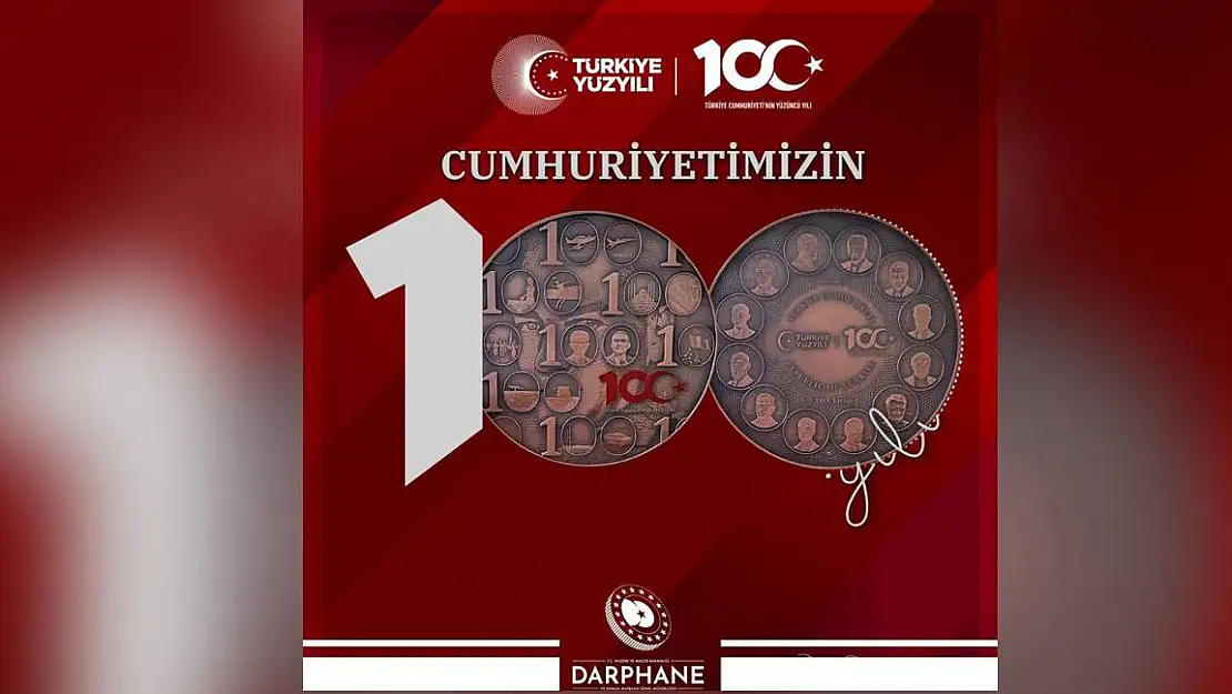 Cumhuriyet’in 100. Yılı için hatıra para basıldı