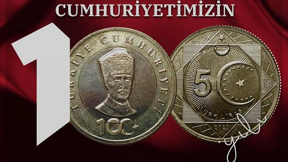 Cumhuriyet’in 100. yılına özel hatıra parası basıldı