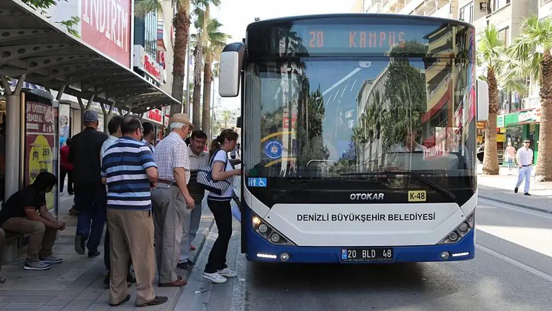 Denizli'de belediye otobüslerinde aktarma süresi değişti