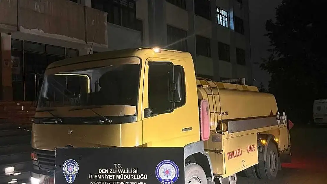 Denizli’de kaçak akaryakıt operasyonu