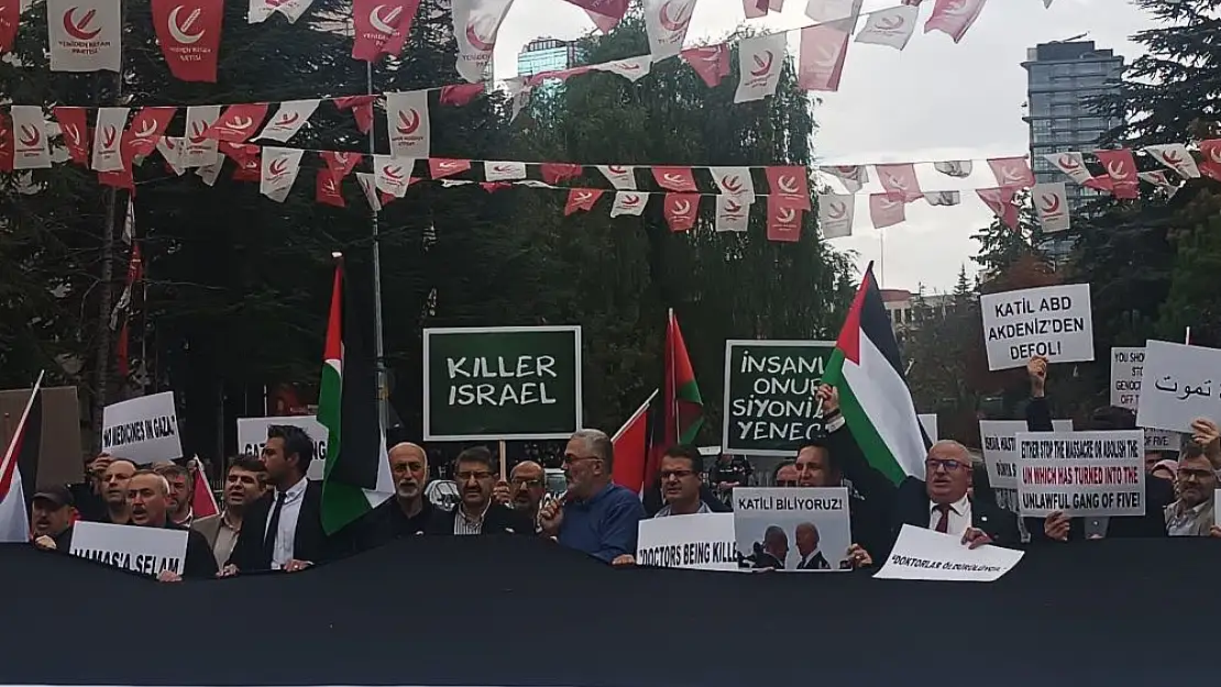 Dışişleri Bakanlığı önünde Blinken ve İsrail protestosu!