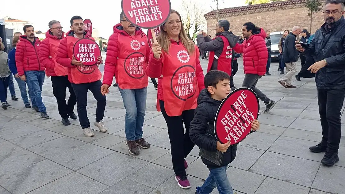 DİSK’in yürüyüşünde ikinci gün: Vergide adalet, ülkede adalet için