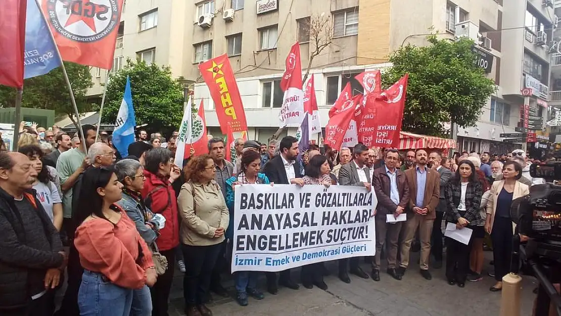 Diyarbakır merkezli gözaltılara İzmir’den tepki!