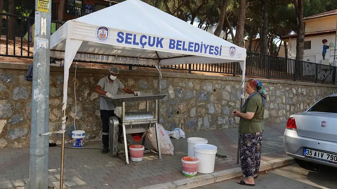 Efes Selçuk'ta salça sezonu başladı