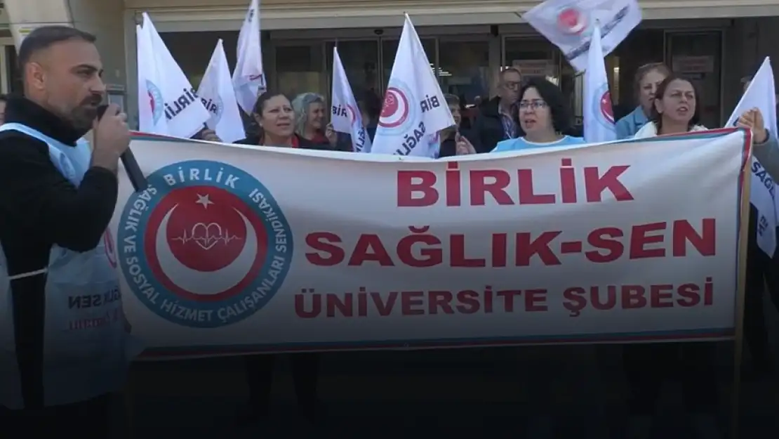 Ege Üniversitesi Hastanesi çalışanlarından teşvik eylemi!