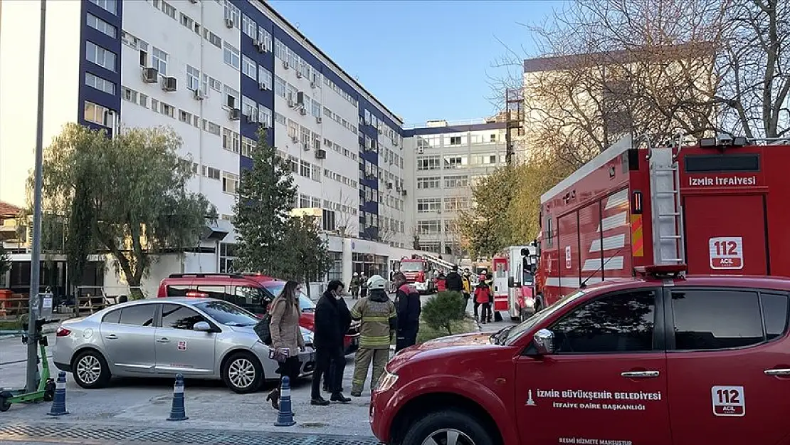 Ege Üniversitesi Hastanesi’nde korkutan yangın