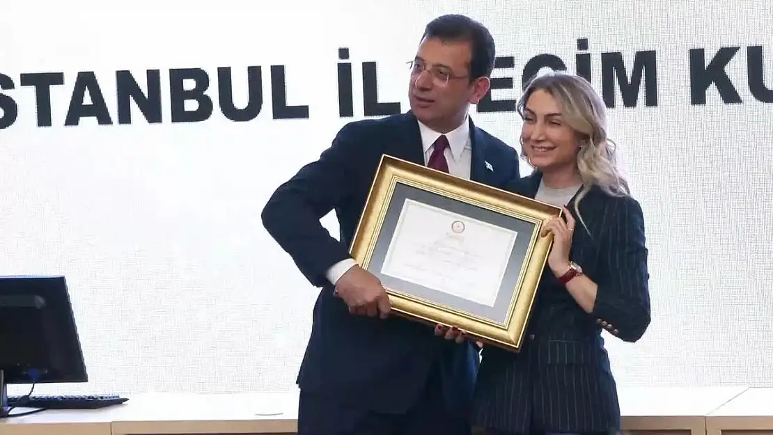 Ekrem İmamoğlu Mazbatasını Aldı