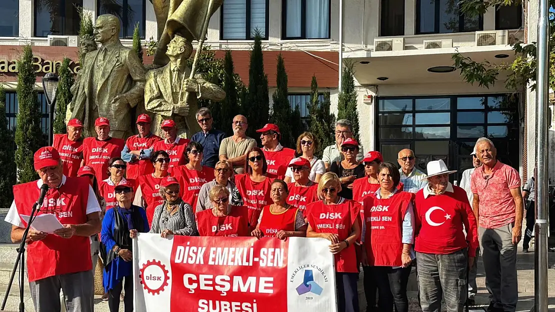 Emekliler Çeşme'den seslendi: Yaşlıların hakları gasp ediliyor