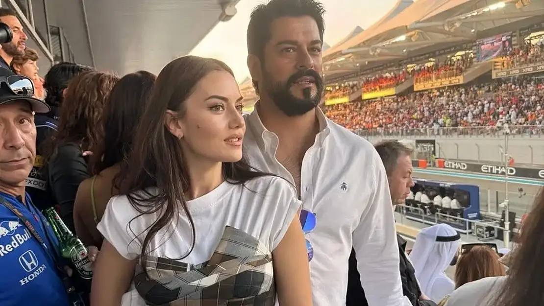 Fahriye Evcen ve Burak Özçivit, Formula 1 için Abu Dabi'de!