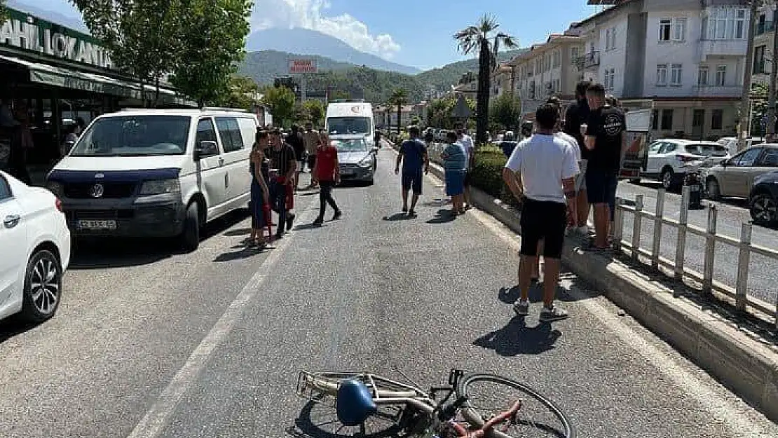 Fethiye'de otomobilin çarptığı bisiklet sürücüsü hayatını kaybetti