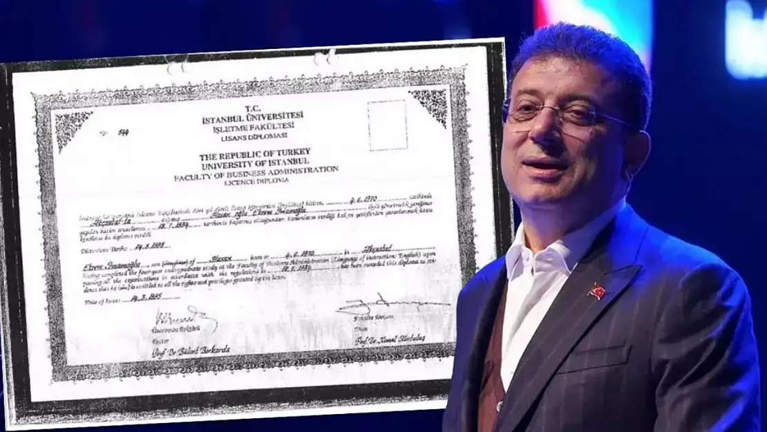 Flaş gelişme: İmamoğlu'nun diploması veri tabanından silindi