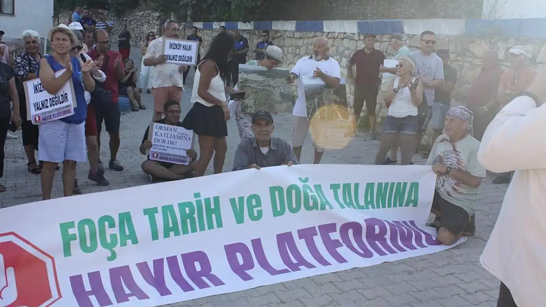 Foça Tarih ve Doğa Talanına Hayır Platformu’ndan Akbelen’e destek