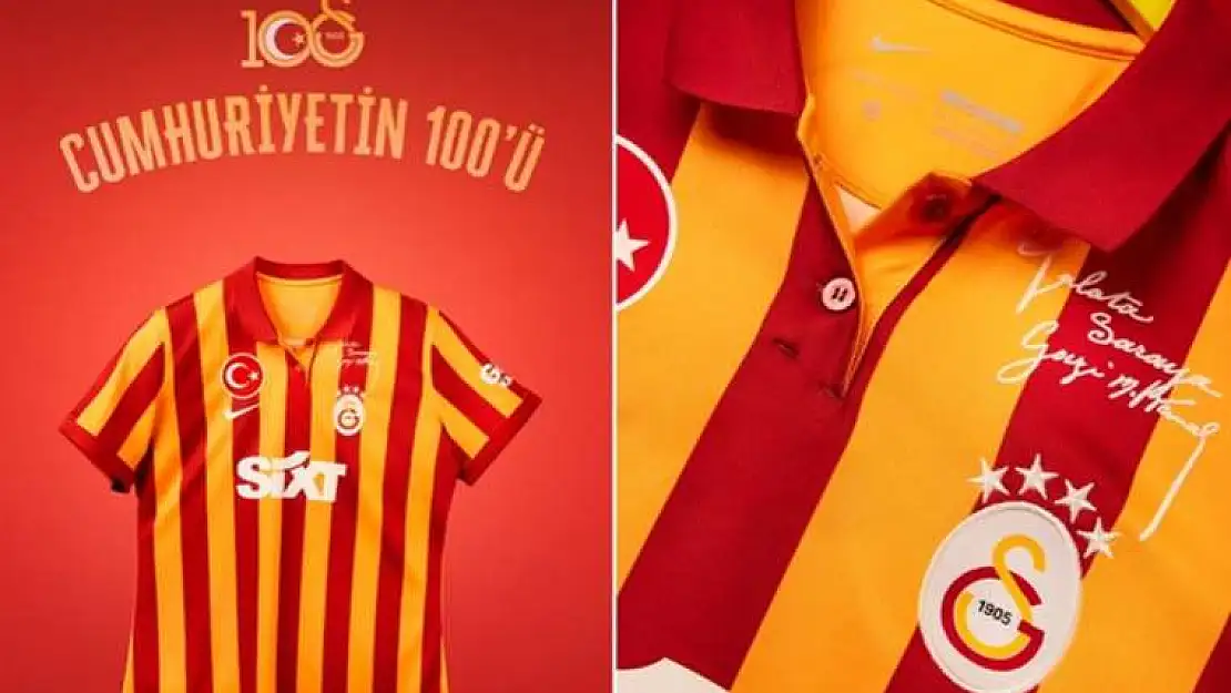 Galatasaray, 100. yıl özel formasını tanıttı