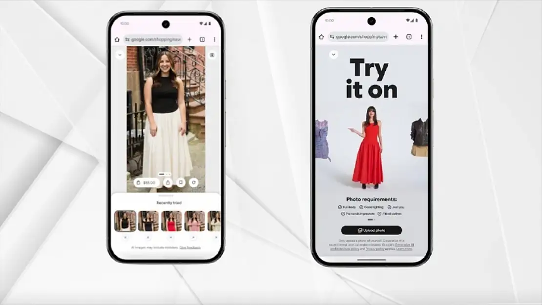 Google Ai moduna kıyafet deneme özelliği geliyor!