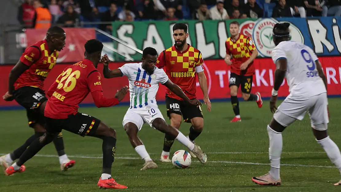 Göztepe Avrupa umutlarını Rize'de bıraktı: 6-3