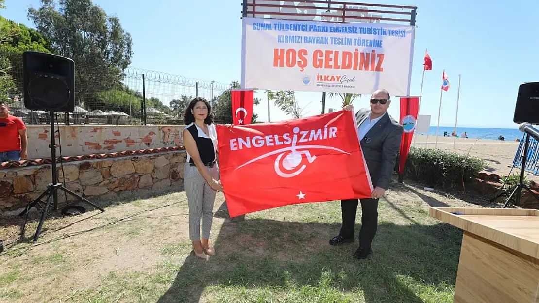 Gümüldür sahili Kırmızı Bayrak aldı