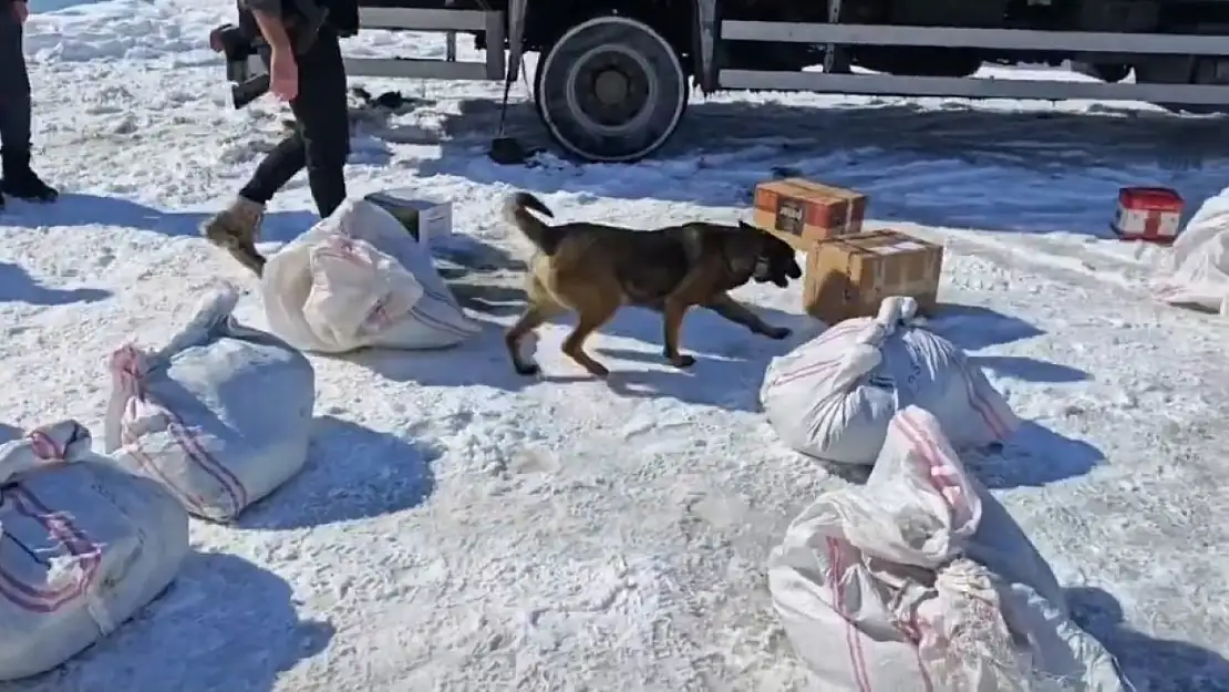 Hakkari'de kargo ile gönderilen 102 kilo uyuşturucu ele geçirildi