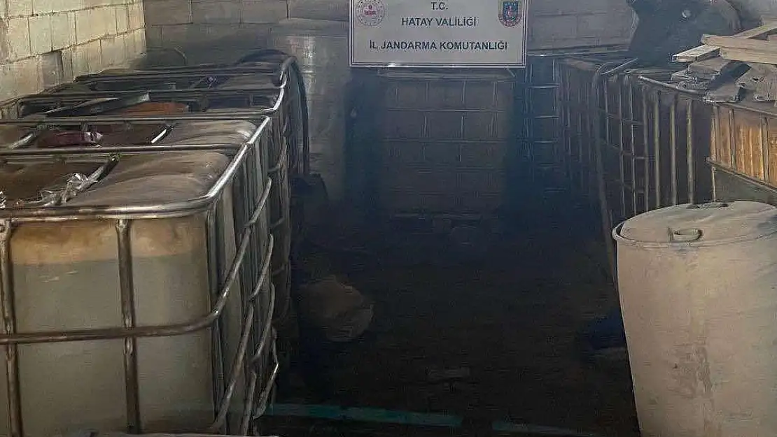 Hatay’da 5 ton 350 litre kaçak akaryakıt