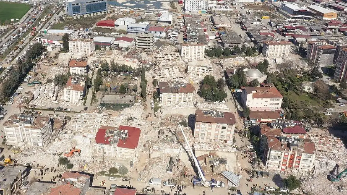 Hatay'daki yıkım havadan görüntülendi