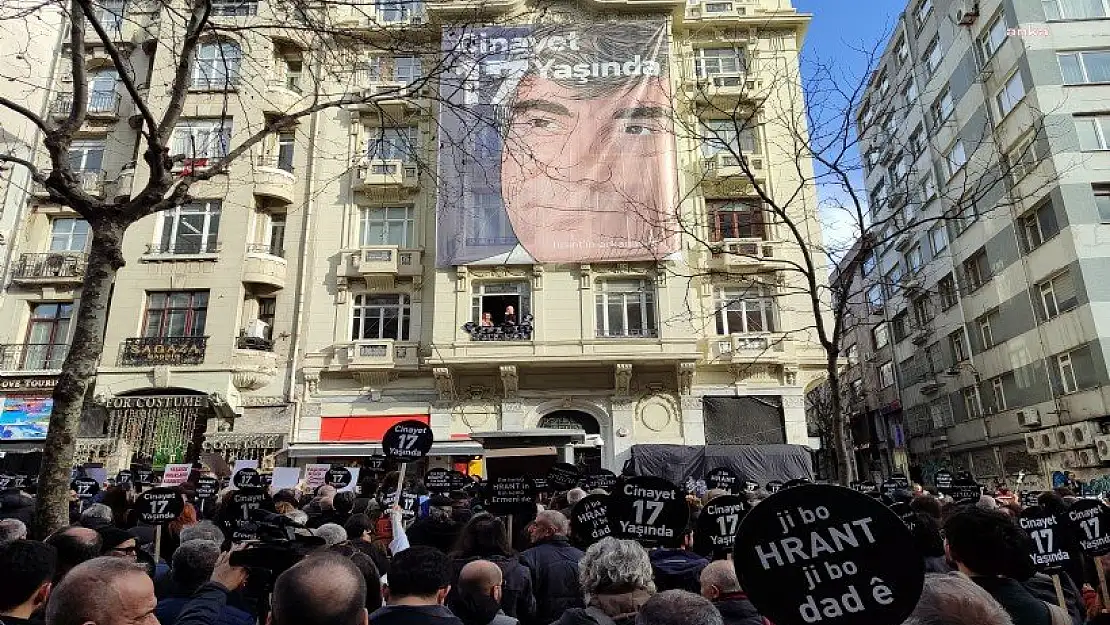 Hrant Dink, katledilişinin 17. yılında vurulduğu yerde anıldı