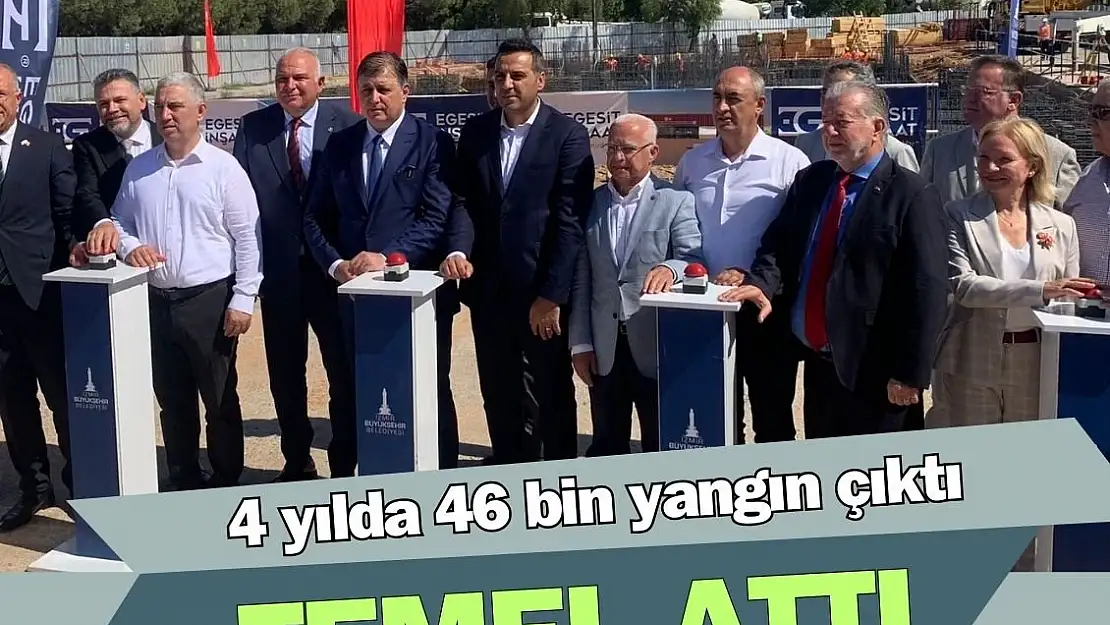 İAOSB yeni itfaiye binasının temeli törenle atıldı