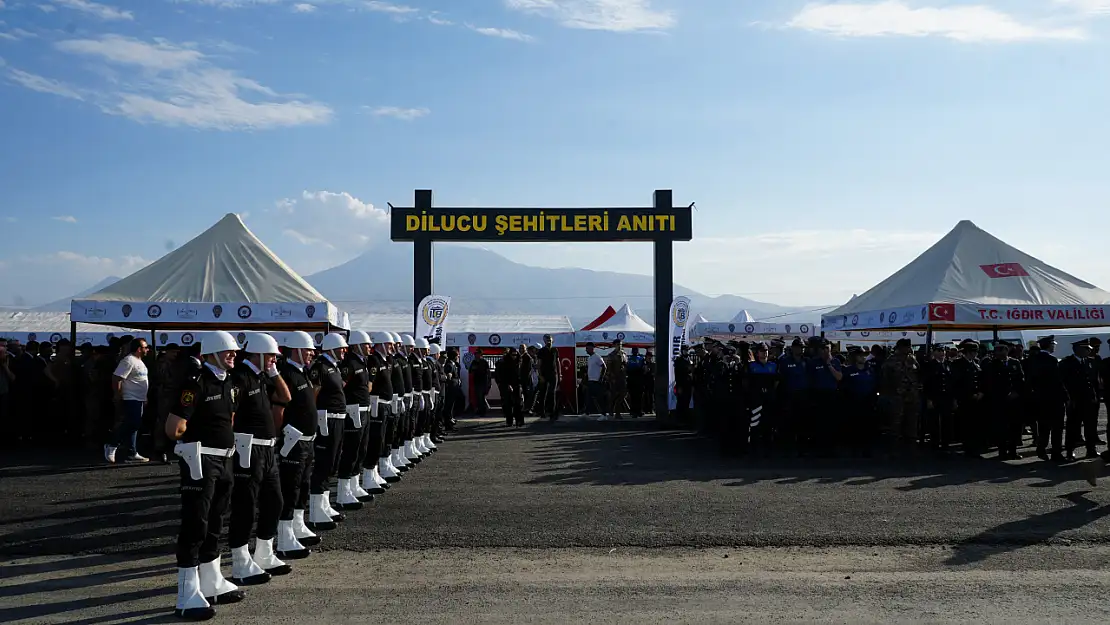 Iğdır'da 13 şehit polis için yapılan Dilucu Şehitleri Anıtı törenle açıldı