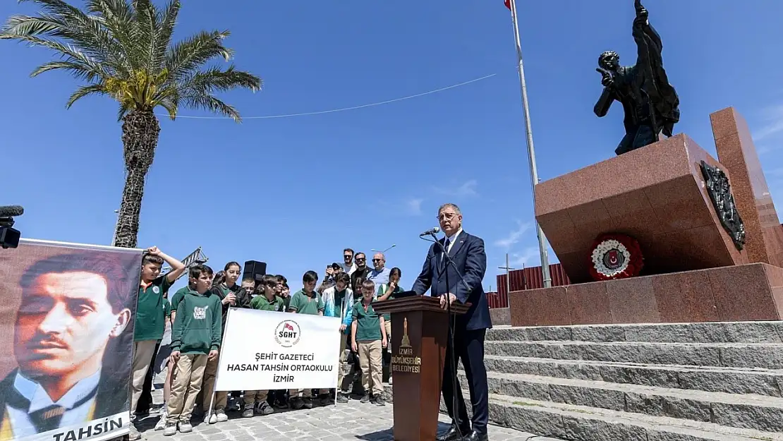 İlk kurşunun 106. yılı! Başkan Tugay'dan Hasan Tahsin için anma mesajı