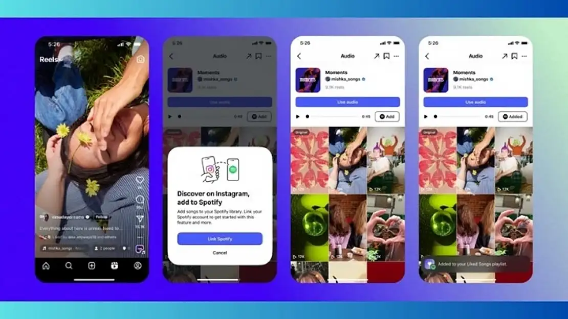 Instagram ve Spotify'dan müzik keşfinde devrim! Favori şarkılarınızı anında ekleyin!