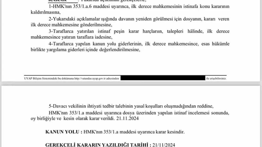 İstinaf'tan Martı'ya müjde: TAG kapatılamayacak!