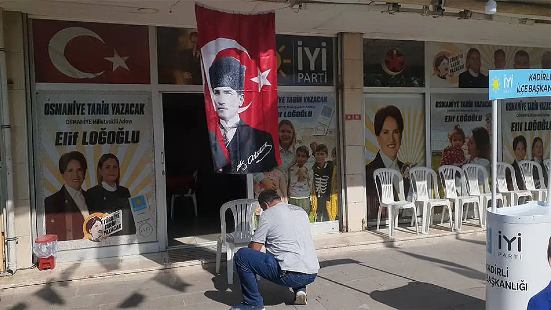 İYİ Parti seçim bürosunun önüne boş kovan bırakıldı