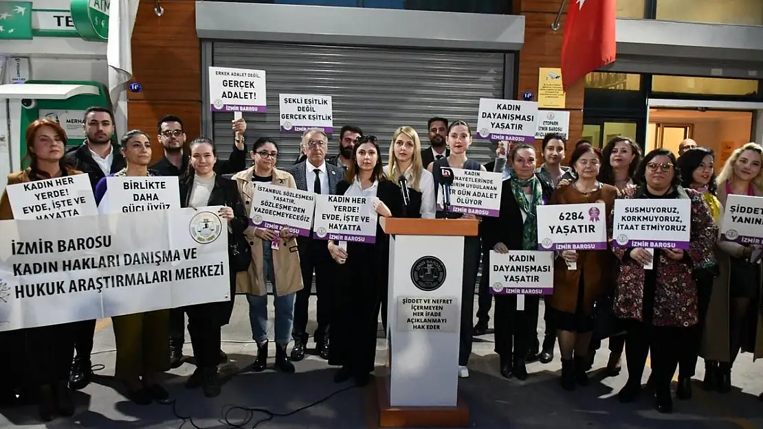 İzmir Barosu: Eril zihniyete karşı mücadele halen sürmektedir