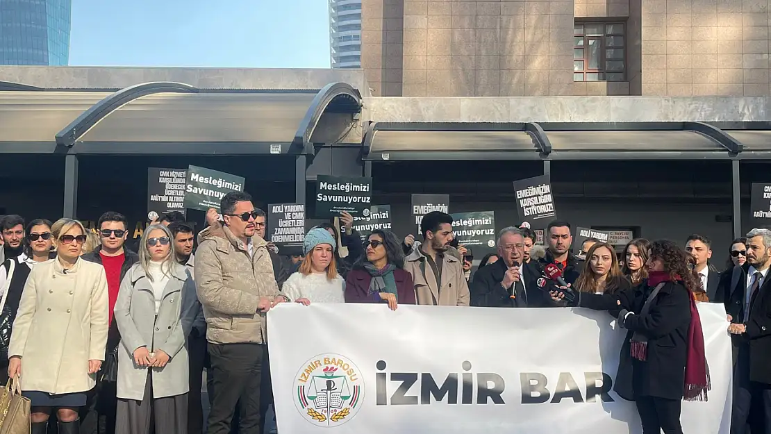 İzmir Barosu'nda CMK ücretleri için adalet çağrısı