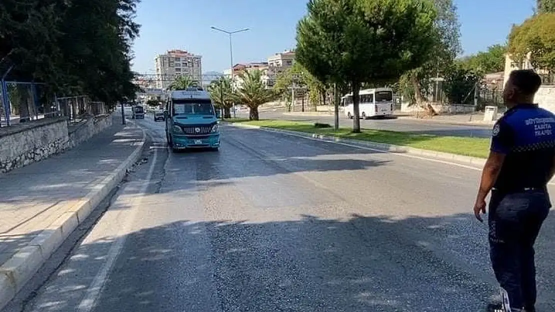 Minibüs şoförüne ceza yağdı