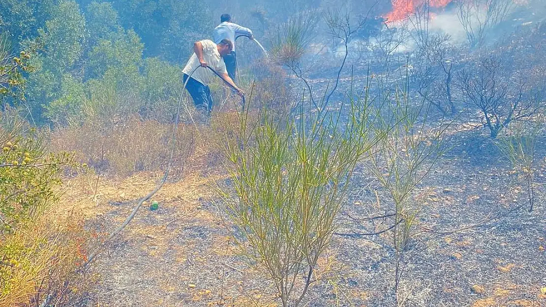 İzmir Çeşme Germiyan Mahallesi’nde yangın