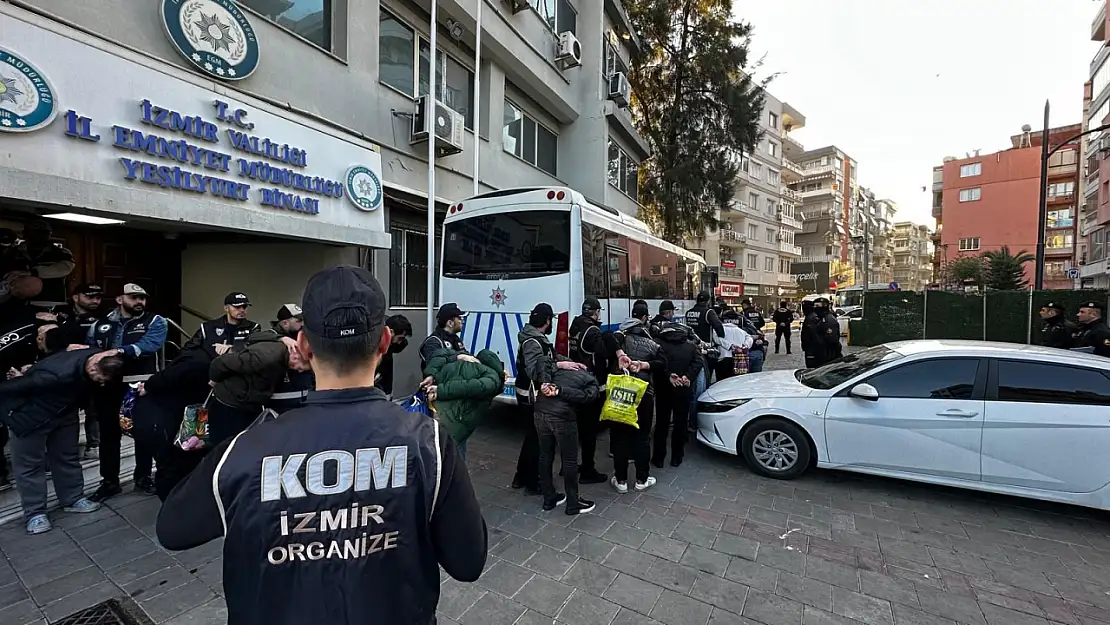 İzmir'de Beşoklar'a operasyon: 32 kişi tutuklandı!