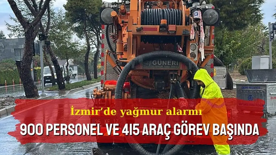 İzmir'de yağmur alarmı!