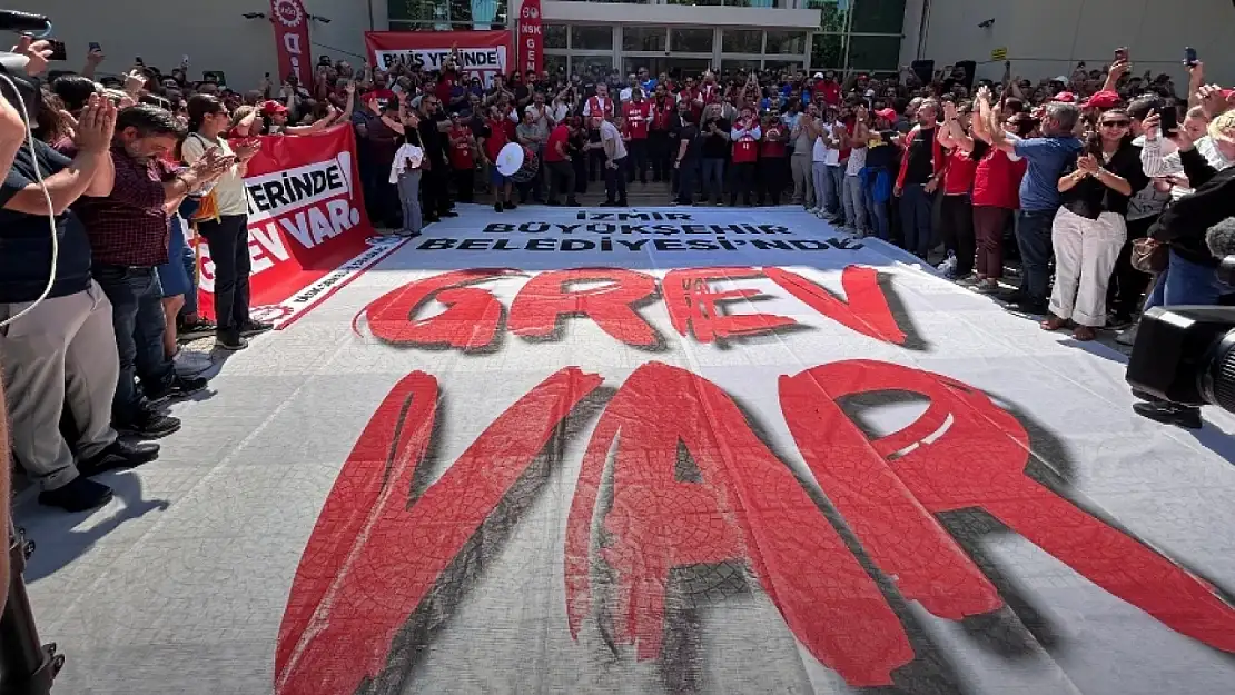 İzmir'deki belediye grevi sürüyor: 'Eşit işe eşit ücret' talebine tablolu anlatım