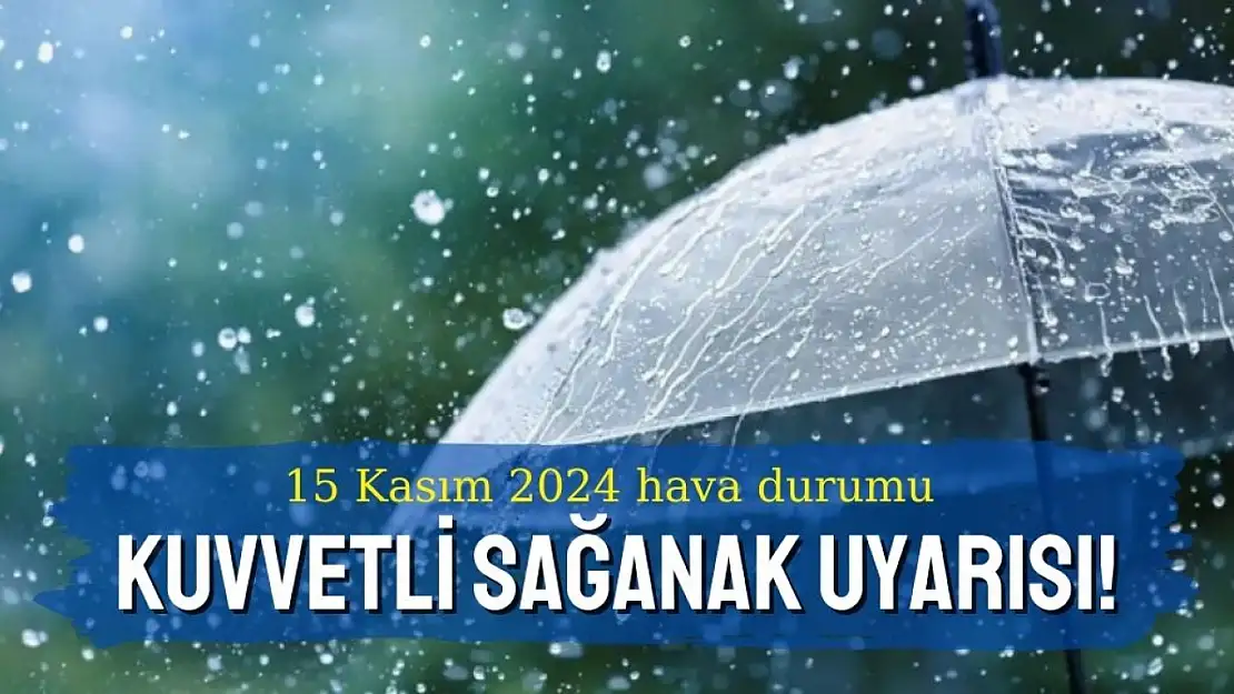 İzmir'e 15 Kasım 2024'de sağanak alarmı: Yağmura hazır mısınız?