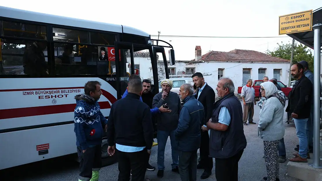 İzmir Germiyan'da yeni bir ulaşım dönemi başladı: Yeni ESHOT hattı hizmete girdi!