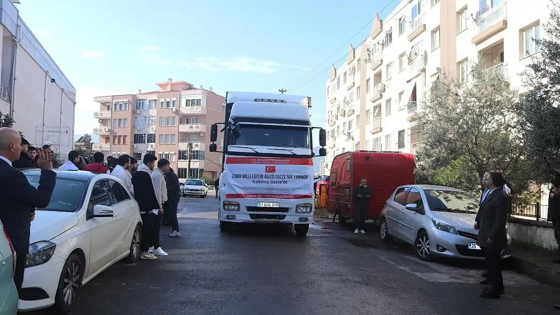 İzmir İl Milli Eğitim Müdürlüğü’nden Gazze'ye yardım tırı