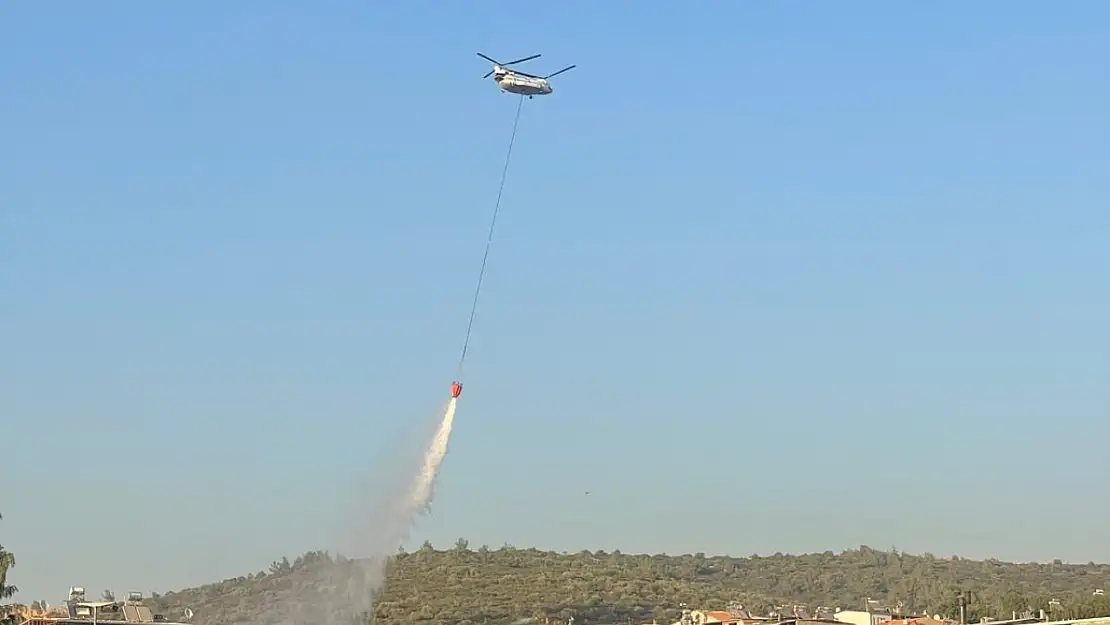 İzmir'in Evka-3 bölgesinde orman yangını!